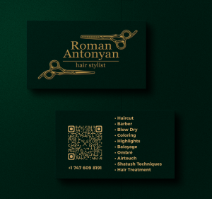 Hairstylist business card